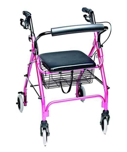 Lumex Walkabout Lite Four-Wheel Rollators - Lightweight 14.5 lbs - Senior.com Rollators